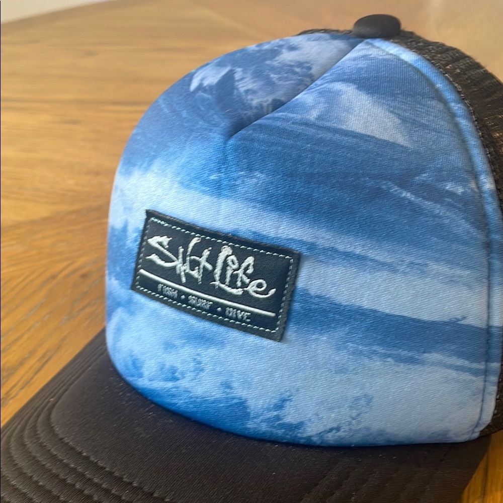 Salt Life Blue and Black Trucker Hat - Picture 6 of 6